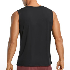 Débardeur à col rond respirant 100 % coton pour homme, performance athlétique, vêtements de fitness personnalisés, 275 GSM - Product Image 2