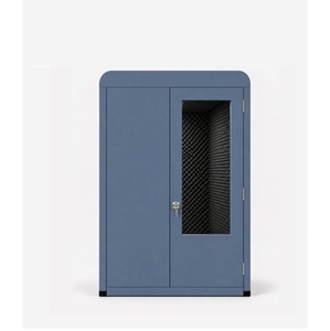 Cabina de Oficina Compacta Vocal Pod Platinum de Diseño Único con Paneles Acústicos para Espacio de Trabajo Privado Disponible para la Venta - Product Image 4
