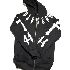 Sweat-shirts à capuche pour hommes OEM/ODM, mode décontractée, design personnalisé, impression en relief, vente en gros - Product Image 1