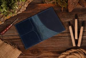 Secure Flight Genuine Leather Passport Holder Travel <b>Wallet</b> Custom Logo <b>RFID</b> <b>Blocking</b> Passport Cover Case Fashion Daily Use - Product Image 2