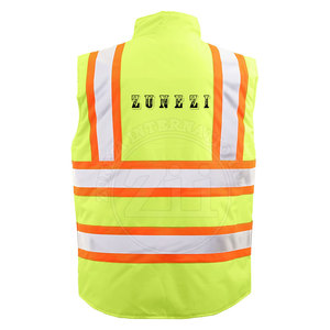 Best Selling Durable <b>Material</b> Safety Hi-Vis <b>Reflective</b> Body Warmer Quality Made Work Clothing Safety <b>Reflective</b> Body Warmer - Product Image 3