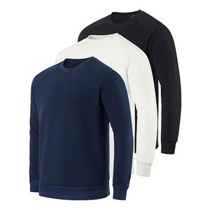 Sweat-shirt à col rond en molleton doux pour homme, pull sportif en mélange de coton, sweat-shirt chaud décontracté, pull streetwear - Product Image 1