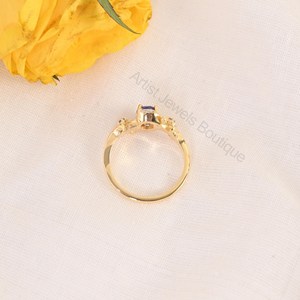 Natural Tanzanite Ring 925 Sterling <b>Silver</b> & <b>Solid</b> Gold Fine Jewelry OEM ODM Wholesale Supplier - Product Image 4