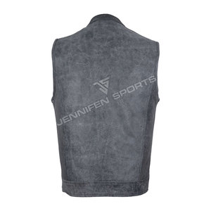 Chaleco de Alta Calidad para Hombre, Talla Grande, Diseño Único, de Cuero, Sin Mangas, con Calefacción para Invierno, para Motocicleta, con Bolsillos Delanteros - Product Image 5