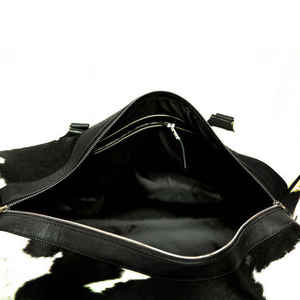 Bolsa de Viaje de Cuero Genuino de Alta Calidad con Cierre, Directo de Fábrica, Pequeña, para Gimnasio, Fin de Semana o Viajes Cortos - Product Image 5