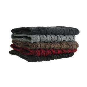 Wholesale Custom Trendy Mens and Womens Raised Knit Coral Fleece Lined Oversized Warm <b>Winter</b> Baggy Slouch Beanie <b>Hat</b> - Product Image 6