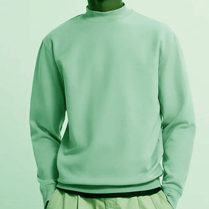 Sudadera Blanca de Cuello Redondo para Hombre, Color Sólido, Informal, Tejido de Rizo Francés, para Otoño - Product Image 4