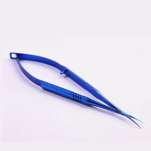 Ciseaux Vannas en acier inoxydable de qualité supérieure, droits et courbés, réutilisables, pour ophtalmologie, neurochirurgie, esthétique, microchirurgie, outil chirurgical - Product Image 3