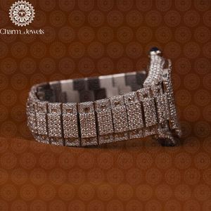 Reloj de Lujo Charm_Jewels de Acero Inoxidable con Diamantes, Caja Cuadrada, Diseño Hueco, Mecánico Analógico, Pulsera de Moda para Hombre, Esfera de 40 mm - Product Image 2