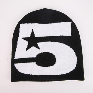 Hot Selling Comfortable Fit Brand Designer <b>Winter</b> Warm Knitted Beanie <b>Hat</b> for <b>Men</b> Women Letter Plaid Made Cotton - Product Image 2