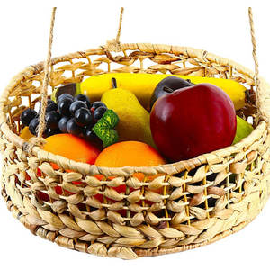 Cesta de almacenamiento decorativa de mimbre Decoración para el hogar Cesta tejida de ratán organizadora - Product Image 6