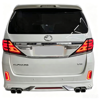 Nouveau kit carrosserie complet style Modellista pour Vellfire 2008-2015, mise à niveau vers le lifting AH40 2024