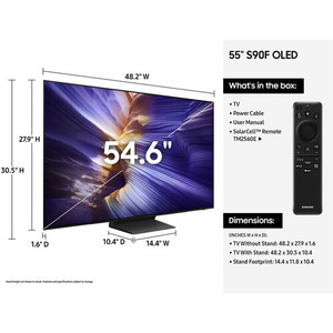 Top Rated Sams S90F 55 Inches 4K HDR <b>Smart</b> OLED Hotel TV with Black Cabinet - Product Image 4