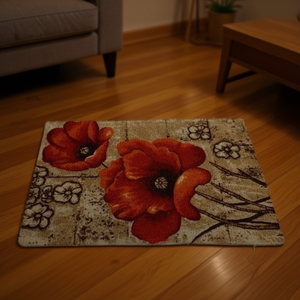 Tappeti e Set Classici Floreali Antiscivolo in Poliestere a Pelo Corto 43x68 per Uso Domestico Stile Stampato - Product Image 3