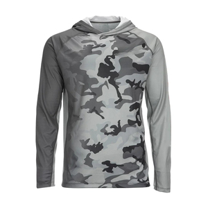 2026 OEM <b>Lightweight</b> UPF 50+ Custom Logo Sublimation Long Sleeve Fishing Hoodie for Men Quick Dry Breathable 100% Polyester - Product Image 2