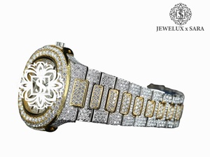 Relojes de Cuarzo con Incrustaciones de Diamantes Cultivados en Laboratorio, de Lujo, Nuevos, Fabricados en India, para Hombre, Disponibles para Exportación - Product Image 4