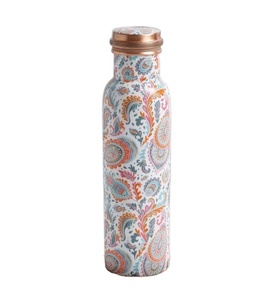 Designer luxe décalcomanie impression dessus de table meilleure vente pur cuivre matériel bouteille décor à la maison Barware - Product Image 1