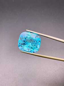 Topacio Azul Corte Flor, Gema Grande Facetada Suelta para Anillo, Colgante, Fabricación de Joyas al por Mayor - Product Image 4