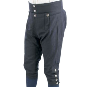 M.AFZAL PRODUCTS Men's High Waist Lightweight <b>Wool</b> Washed Equestrian Trousers Revolutionary Period Continental Style Trousers - Product Image 1