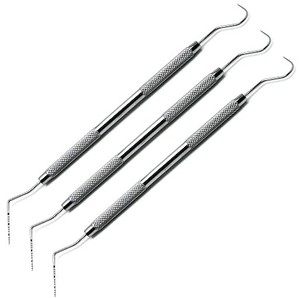 Sonde de détection de calcul dentaire professionnelle manuelle légère avec poignée, outil d'exploration des caries et localisateur de canaux - Product Image 3