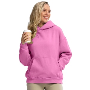 Casual Wear <b>Women's</b> Long Sleeve Fleece Cotton Terry Hoodies Oversized Loose Fit Lounge wear Clothing Hoodie Adults Girls - Product Image 1