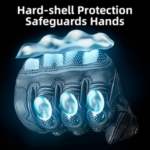 Gants de course en cuir pour moto, coupe-vent, compatibles écran tactile, protection optimale, nouvelle conception personnalisée 2026, haute qualité - Product Image 2