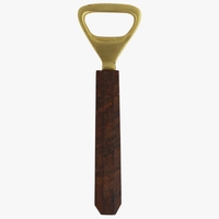 Ouvre-bouteille en laiton et bois, manche en bois artisanal, accessoire de bar, outil de cuisine, accessoire de table, cadeau, décoration, vente en gros