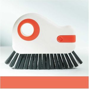 2024 nuovo Kit spazzola per la pulizia di fessura a setole dure strumenti per la pulizia di binari per finestre porta a serranda raschietto nascosta per la pulizia della cucina - Product Image 5