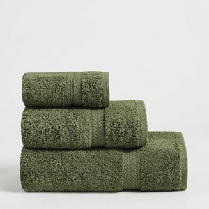Ensemble de serviettes en coton 100% éponge, couleurs unies, rectangulaires, teintes unies, doux pour la peau, pour usage domestique - Product Image 1