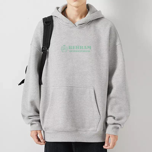 Sudadera con Capucha y Sudadera de Felpa de Algodón de Alto Gramaje con Logotipo Personalizado Bordado en 3D, Cachemira Teñida Lisa de Doble Capa - Product Image 5