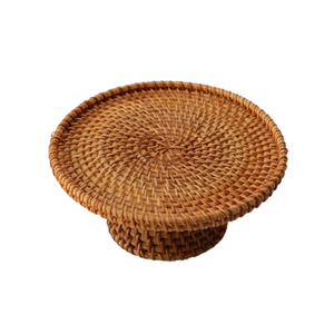 Soporte decorativo vintage de mimbre para pasteles, soportes de mimbre para pasteles de boda, fiestas, restaurantes y uso doméstico, de Vietnam. - Product Image 3
