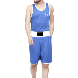 High Quality Custom Logo MMA Fighting Training Wears Boxing Vest and Short Factory Direct Supply Martial <b>Arts</b> Boxing <b>Set</b> - Product Image 1