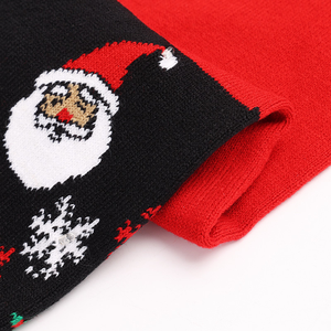 Custom Logo Christmas Knitted Warm Scarf Custom Colorful Lantern Patterns Ladies Scarf Christmas Gifts Knit Scarf With Fringes - Product Image 2