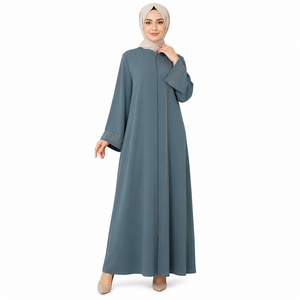 Abaya Istanbul Grace, Elegancia de Medianoche, Abaya Turca, Abaya Otomana de Lujo, Abaya Negra Sultanah, Abaya Negra Premium Zariya - Product Image 1