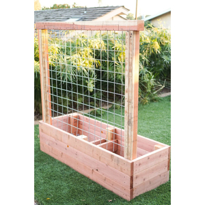 Bacs de jardin surélevés en bois Weather pour l'agriculture verticale de légumes, fleurs et plantes grimpantes dans la cour - Product Image 4