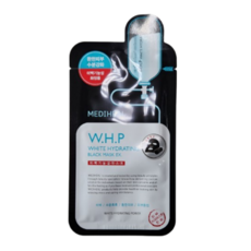 Maschera Viso Sbiancante e Idratante Mediheal WHP Black Mask EX, 20 Fogli, 2 Confezioni da 10 Fogli, Maschera al Peptide, Sconto - Product Image 1