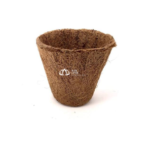 Pot de fleurs moderne TOP Blue Lotus en fibre de coco naturelle écologique pour semis et pépinière Ben Tre 3-5x plus résistant à l'eau - Product Image 1