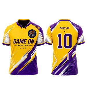 Custom Logo High Quality <b>Soccer</b> Jersey Men's Breathable 100% Polyester Short Sleeve Customized Sublimated Design Quick Dry - Product Image 1