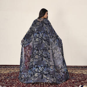 Abaya Kimono Longue à Col Ouvert Style Cardigan Ample pour Femme Musulmane – Tenue Pudique pour Prière, Aïd, Ramadan, Fête – Vente en Gros - Product Image 2