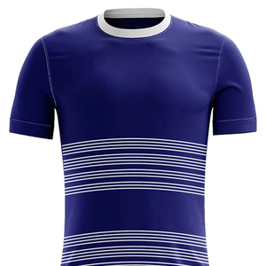 Uniforme de Fútbol Personalizado para Hombre, de Manga Corta, Transpirable, 100% Poliéster, con Estampado Frontal, de Calidad Deportiva - Product Image 3
