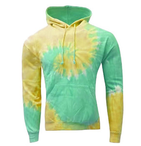 Sudadera con Capucha Tie-Dye para Hombre, Corte Regular, Informal, para Verano, con Bolsillo Delantero, Tejido de Punto - Product Image 6