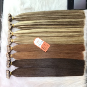 Extensions de cheveux en ruban adhésif pour cuticules Remy vierges européennes 100% vietnamiennes, bon marché, vente en gros - Product Image 4