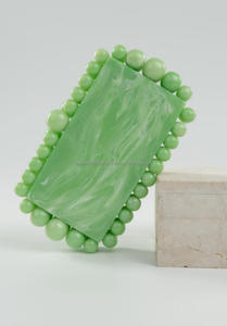 Pochette en résine époxy géométrique parfaite |   Sac à main de haute qualité, imperméable, durable, respectueux de l'environnement, en matériau recyclé, pour femmes | - Product Image 5