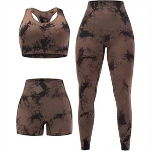 Classic Design Comfortable Fabric Butt Lifting Sports Wear <b>Yoga</b> <b>Set</b> For Women Full Length Workout <b>Set</b> For Ladies - Product Image 6
