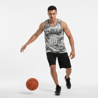 Conjunto de Camiseta sin Mangas y Pantalones Cortos de Fútbol Transpirables de Alta Calidad para Hombre, Uniforme de Baloncesto Personalizado al por Mayor