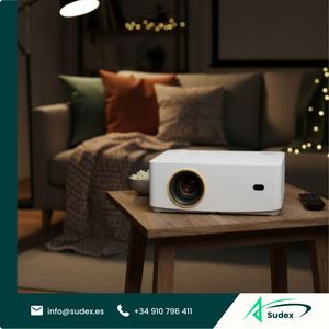 Proyector de Cine <span class=keywords><strong>en</strong></span> Casa Inalámbrico Sudex L470W, Enfoque Eléctrico, WiFi Inteligente, Bluetooth, Sistema de Proyección de Películas 1080P, Portátil <span class=keywords><strong>HD</strong></span> - Product Image 1