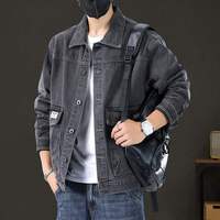 Blazer en jean pour homme à faible MOQ, veste en coton, coupe ajustée, décontractée, sur mesure, vente en gros, vêtements de mode 2026
