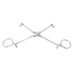 Pinzas de acero inoxidable quirúrgico aprobadas por CE ISO para sujeción de esponjas ginecológicas y accesorios de maquillaje permanente - Product Image 1