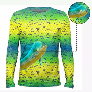 Chemises de pêche pour homme à manches longues, impression par sublimation, broderie de logo, design personnalisé, haute qualité, vêtements de sport - Product Image 3