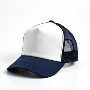Casquette Trucker Classique 5 Panneaux en Maille pour Homme, Motif Uni, Style Décontracté, Chapeau Réglable à Fermeture Snapback - Product Image 2